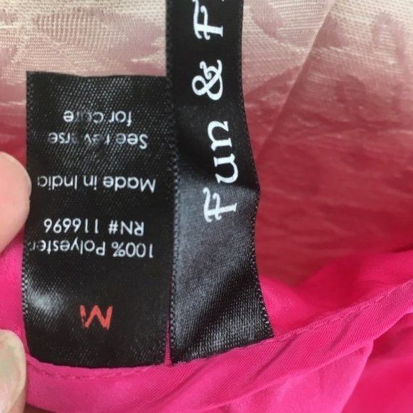 Fun Flirt Pink Spaghetti‎ Strap medium Dress - Picture 5 of 5